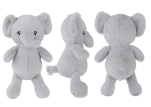 Peluche d'éléphant douce pour bébé et enfant, brodée, avec doublure en coton PP et maille, poupée réconfortante, cadeau pour la décoration de la chambre d'enfant - Product Image 6