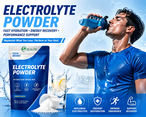 Electrolyte <strong>Powder</strong> Hydration Drink Mix | Fast <strong>Rehydration</strong> Sports Electrolytes <strong>Powder</strong> for Energy Recovery &amp; Dehydration Support - Product Image 2