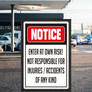 Özel Model yol Risk uyarı işareti yansıtıcı üçgen trafik işareti tabelası kalınlaşmış alüminyum plaka ayakta tipi - Product Image 2