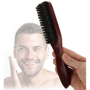 LOGO personalizzato lungo manico in legno spazzola per <span class=keywords><strong>barba</strong></span> da uomo strumento per <span class=keywords><strong>la</strong></span> cura della <span class=keywords><strong>barba</strong></span> e <span class=keywords><strong>la</strong></span> modellatura spazzola per <span class=keywords><strong>la</strong></span> rimozione dei capelli spazzola per lo Styling dei baffi - Product Image 3