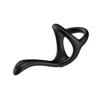 Anneau de pénis en silicone à triple pointe avec verrouillage pour couples, produit pour adultes de Shenzhen Delay