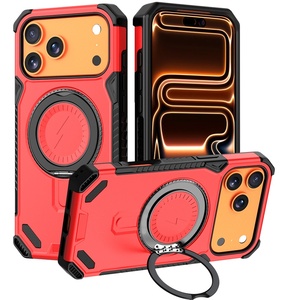 Funda Antigolpes Serie Mecha con Soporte Magnético Giratorio para iPhone 17 Pro Max, Carcasa Resistente para Teléfono, Venta al Por Mayor B2B - Product Image 4