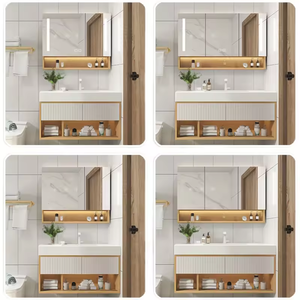 <span class=keywords><strong>Mobile</strong></span> da <span class=keywords><strong>Bagno</strong></span> <span class=keywords><strong>in</strong></span> Legno di Lusso <span class=keywords><strong>con</strong></span> <span class=keywords><strong>Lavabo</strong></span>, Design Elegante, Servizi OEM/ODM, Supporto per Design Personalizzato. - Product Image 3