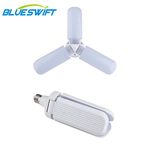 220V E27 B22 Plafond 90 Angle Réglable 36W deformanle Pliable 3 Feuilles Ventilateur Pale de Ventilateur Led Ampoule, A mené <span class=keywords><strong>La</strong></span> Lumière, A Mené <span class=keywords><strong>La</strong></span> Lumière D'ampoule - Product Image 2