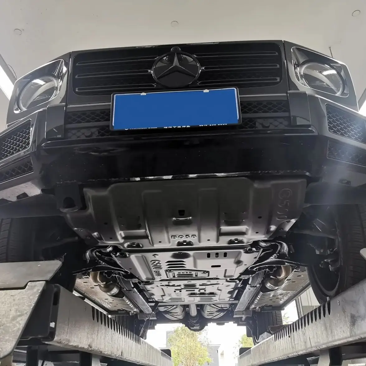 Auto Reserveonderdelen Voor Mercedes Benz G Klasse Junxi 3d Aluminium 5Mm Motorkap Bescherming Transmissie Versnellingsbak Beschermingsplaat