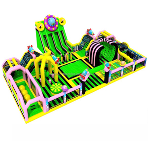 Juegos inflables de fábrica personalizados, carreras al aire libre, castillo hinchable grande, campo de obstáculos para correr 5k - Product Image 3