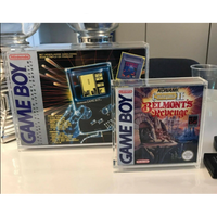Boîte de CD de jeu en acrylique transparent, boîte de rangement d'affichage en acrylique, boîte de Gameboy en acrylique