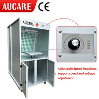 Cabine de peinture portable avec lampe anti-explosion, table réglable en hauteur, ventilateur à vitesse variable 750W pour petites ateliers de fonderie