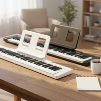 Piano numérique portable pliable 61 touches semi-lestées rechargeable – Vente directe usine