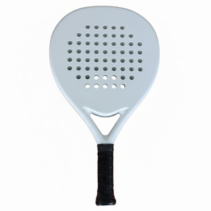 ไม้พายสีขาวไม้เทนนิสไฟเบอร์กลาสน้ำหนักเบาสำหรับฝึกและแข่งขันพิเคิลบอลแทนนินสำหรับเยาวชน - Product Image 1