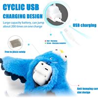 Juguete Interactivo para Gatos con Pájaro que Chirría, Alas Móviles, Nuevo Juguete para Gatos con Pájaro que Chirría Simulado, Juguete para Gatos de Interior