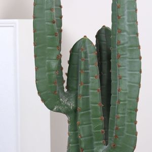 Cactus artificiel colonne Dream Castle 30cm-100cm, plante en pot simulée à trois têtes, décoration intérieure - Product Image 3