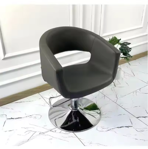 Silla de Barbero Americana Portátil Negra de Alta Calidad con Base Redonda para Salón de Belleza - Product Image 2