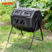 Meilleur prix Poubelle à compost en plastique assemblée à l'extérieur 160L Gobelet à compost Bokashi Composteur domestique