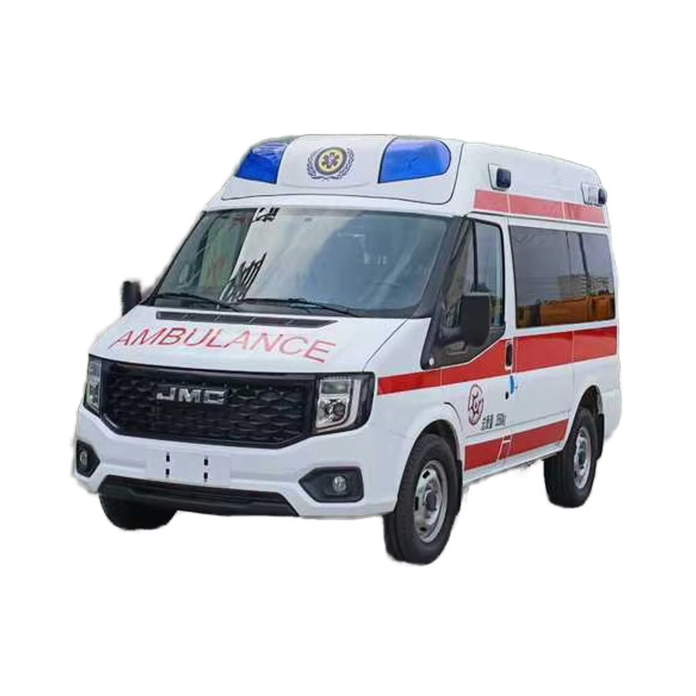 4x4 машина скорой помощи для продажи мини-скорой помощи 4x4 JMC Fushun Transit скорая помощь