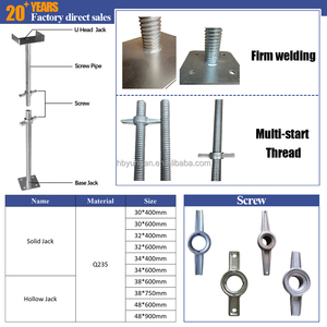Chất lượng cao cơ sở Jack giàn giáo màu xanh Jack trên giàn giáo Jack cơ sở cho <span class=keywords><strong>ringlock</strong></span> giàn giáo cơ sở jack - Product Image 3