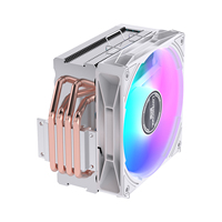 Enfriador de CPU LOVINGCOOL P400 Pro para PC, 5V ARGB, Ventilador Hidráulico Silencioso, Rodamiento Fluido, 4 Tubos de Calor de Cobre, 170W TDP para Juegos Intel