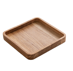 Plateau de service en bois artisanal, écologique, finition lisse, forme moderne, luxe pour la cuisine, la table à manger, les collations, le thé, le café, la maison - Product Image 4