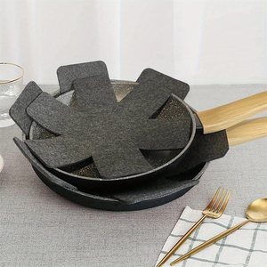 Set di 3 Protezioni per Pentole e Padelle, Divisori in Feltro per Pentole di 3 Misure, Cuscinetti Separatori per Proteggere i Utensili da Cucina - Product Image 5