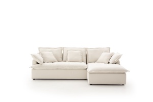 Sofá cama moderno de tela minimalista con marco de madera, sofá cama moderno multifuncional que ahorra espacio - Product Image 2