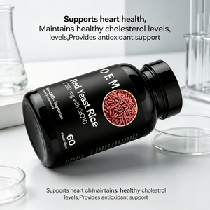 Suplemento <span class=keywords><strong>de</strong></span> Coenzima <span class=keywords><strong>Q10</strong></span> <span class=keywords><strong>de</strong></span> <span class=keywords><strong>Arroz</strong></span> <span class=keywords><strong>de</strong></span> <span class=keywords><strong>Levadura</strong></span> Roja OEM/ODM - Apto para Hombres <span class=keywords><strong>y</strong></span> Mujeres, Cada Porción Contiene 1200 mg <span class=keywords><strong>de</strong></span> <span class=keywords><strong>Arroz</strong></span> <span class=keywords><strong>de</strong></span> <span class=keywords><strong>Levadura</strong></span> Roja - Product Image 3