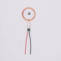 Módulo de Luces LED de Inducción Inalámbrica Taidacent, Bobina Transmisora de Energía Inalámbrica, Lámpara Lunar Levitante, Bobina Inductiva de 5V y 70mm de Largo