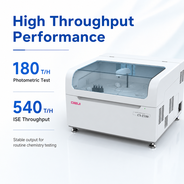 China Factory Dirui 540T/H Chemical Analysis Lab Testing Machine Fully Automatic Biochemistry Analyzer