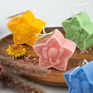 <span class=keywords><strong>Bougie</strong></span> de soja de luxe en forme de 12 étoiles, forme personnalisée, parfumée en vrac, <span class=keywords><strong>bougie</strong></span> du zodiaque, vente en gros - Product Image 2