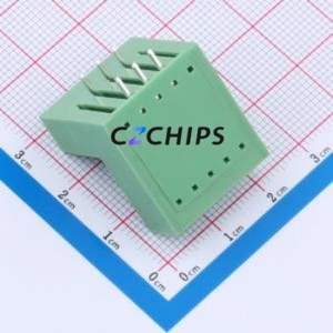 KF2EDGRTM-3.5-2*3P Plug-in Terminal Block Bent Lead Through Hole,P=3.5mm Board-to-Board / Socket Closed Screw Fixing 2x3P 3.5mm - Product Image 2