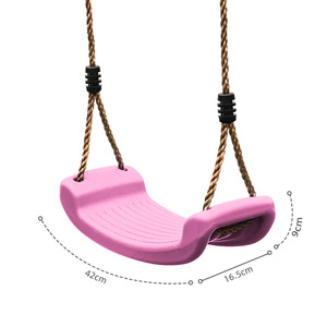 Columpio de Plástico Curvo con Correa de Conexión, Equipo de Juegos al Aire Libre para Niños, Uso en Parques de Diversiones, Modelo QHE16 - Product Image 2