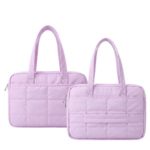 Borsa per laptop in stile coreano, borsa per notebook <span class=keywords><strong>a</strong></span> <span class=keywords><strong>quadretti</strong></span> di grande capacità, borsa per notebook da 14 e 16 pollici, impermeabile e antiurto. - Product Image 6