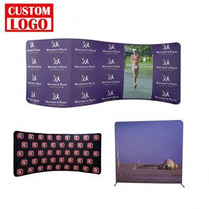 Promotional Activity Backdrop Banner New Design Portable Aluminium Frame Tension Fabric Display Stand with Customizable Sizes - Product Image 1