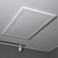 Panneau de chauffage intérieur intelligent 660W avec éclairage LED, plaque chauffante infrarouge à montage au plafond, prise EU, prise UK, télécommande WIFI
