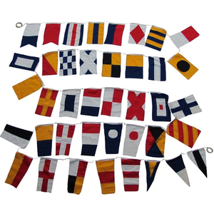 Venta al por mayor Letra al aire libre A a Z Alfabeto Bandera náutica a todo color Banderas de señal marítima internacional de alta calidad - Product Image 2