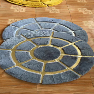 שטיחים עגולים רכים ופרוותיים בהתאמה אישית מסיבי פרווה דמוי ארנבת לסלון - Product Image 3