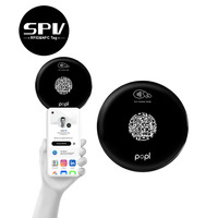 Étiquette RFID NFC en époxy personnalisée, imprimée, étanche, 213, 215, 216, programmable, autocollant pour les médias sociaux