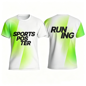 เสื้อวิ่งมาราธอนระบายอากาศได้ดี แห้งเร็ว ผ้าตาข่าย เสื้อวิ่งออกกำลังกายแบบสั่งทำพิเศษสำหรับงานอีเว้นท์ แขนสั้น เสื้อยิม - Product Image 4