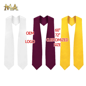 Étole de graduation, ceinture de graduation unie Étole de graduation unisexe pour adultes Classe de 2025 pour académique et chorale - Product Image 2