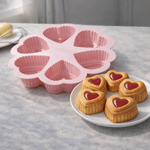 Easy Demold 6Pcs Cake <b>Baking</b> Tools <b>Silicone</b> Cake Molds With High-Temperature Resistant - Product Image 6