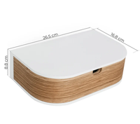 Meubles de maison chauds entrée rétro Console flottante moderne flottant en bois Table de chevet étagère tiroir monté table de chevet murale