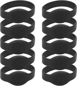 Sunlanrfid tùy chỉnh màu đen RFID silicon cao su dây đeo cổ tay với em4305 chip cho khách sạn & ứng dụng thanh toán - Product Image 5