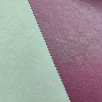 Tissu en cuir PU rétro bicolore gaufré anti-moisissure pour vestes, jupes et vêtements