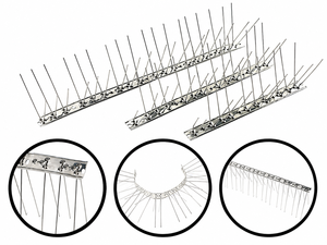 Pointes <span class=keywords><strong>anti</strong></span>-oiseaux en acier inoxydable, pointes répulsives pour oiseaux, pour le contrôle des pigeons, des mouettes et des <span class=keywords><strong>corbeaux</strong></span> - Product Image 2