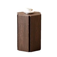 Tabouret hexagonal en bois moderne et polyvalent, réglable, table d'appoint créative, siège de salle à manger portable pour usage domestique et hôtelier