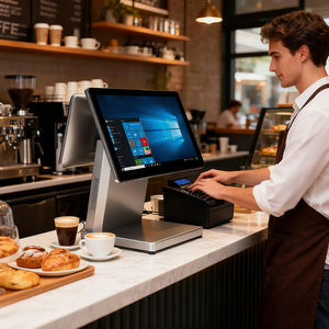 15.6 Inch Restaurant PSO Cash Register Low Price POS System Sales End Point Touch Screen Cash Register Wholesale - Product Image 2