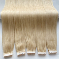Extensions de cheveux naturels Remy à bandes adhésives en gros, double épaisseur, invisibles, effet peau