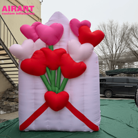 Mur publicitaire gonflable en forme de fleur pour festivals de musique et carnavals