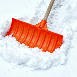 Versterkte sneeuwschuif met houten steel, 45 graden bladhoek, 50cm bladlengte - duurzaam duwgereedschap voor sneeuwruiming - Product Image 6