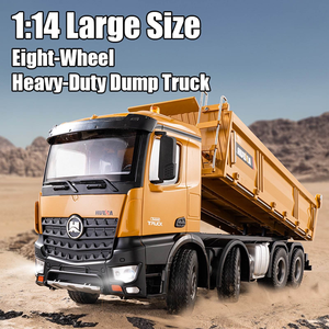 Huina 1536 <span class=keywords><strong>Camion</strong></span> <span class=keywords><strong>Ribaltabile</strong></span> <span class=keywords><strong>Giocattolo</strong></span> Resistente 1/14 2.4ghz Veicolo da Costruzione RC in Metallo Telecomandato - Product Image 6