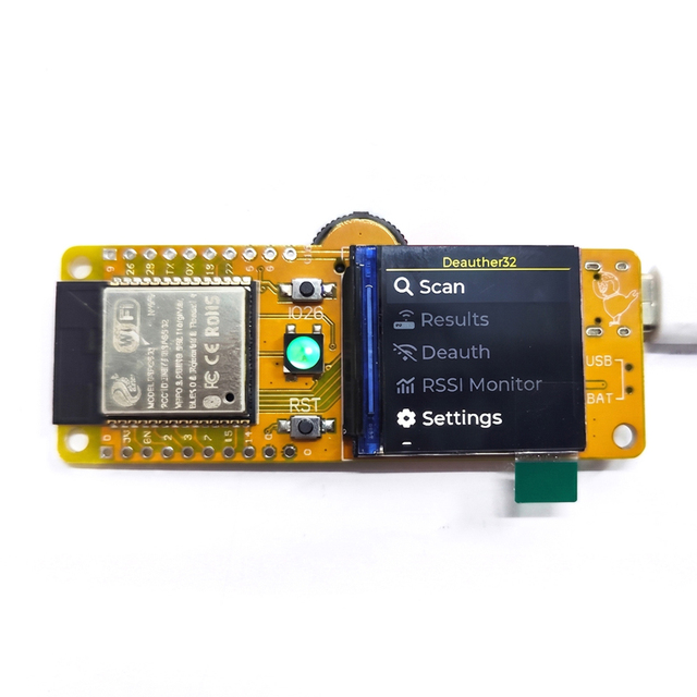 Deauther MiNi 5G (ESP32C5) WiFi Network Security Audit Testing Tool